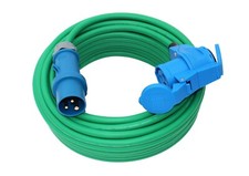 CEE Camping Kabel H07RN-F 3x2,5mm mit Winkelkupplung Caravan Boot  5-25m in grün