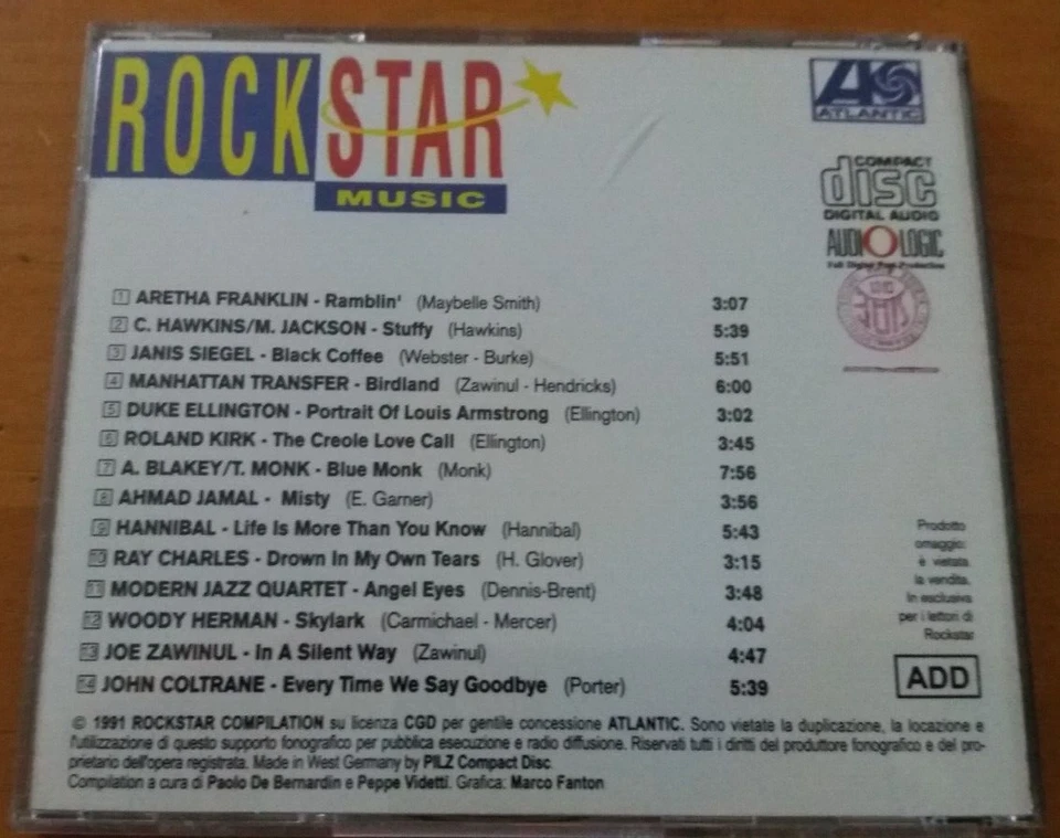 Rockstar Music 12 Jazz Hits Sampler Coltrane Ellington CD in sehr gutem Zustand - Bild 2 von 2