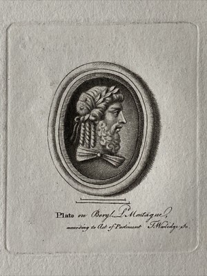 Plato Portrait 1768 Etching T Worlidge A Collection Of Drawings From Curious
