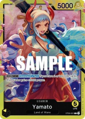 near mint - 1 x One Piece Yamato - ST09-001 - L - Foil Starter 