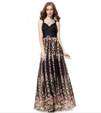NEW Lace Floral Print Gown Size 6/8
