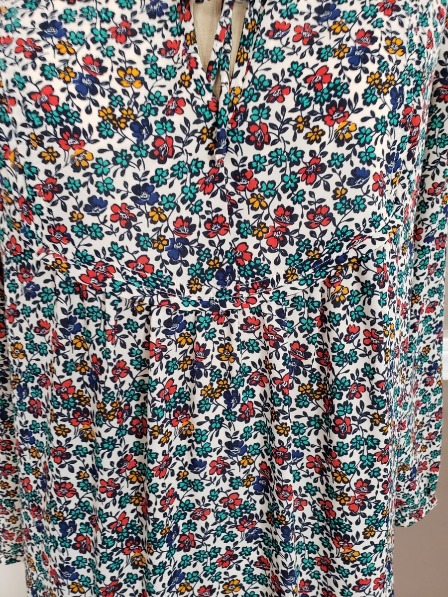 Beautiful Multicolor Long Sleeve Floral Dress By J. Crew!! Size Small!! |  eBay
