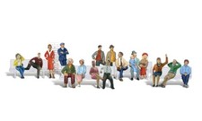 NEW Woodland Scenics Sixteen Passengers HO Train Figures A1908