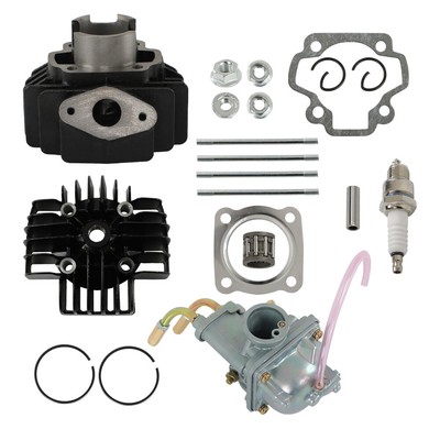 Carburetor Cylinder Piston Ring Gasket Top End Kit For Yamaha Pw 50 Pw50
