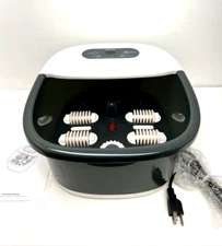 Foot Spa Bath Massager Heat Bubble Vibration Red Light for Feet Stress Relief