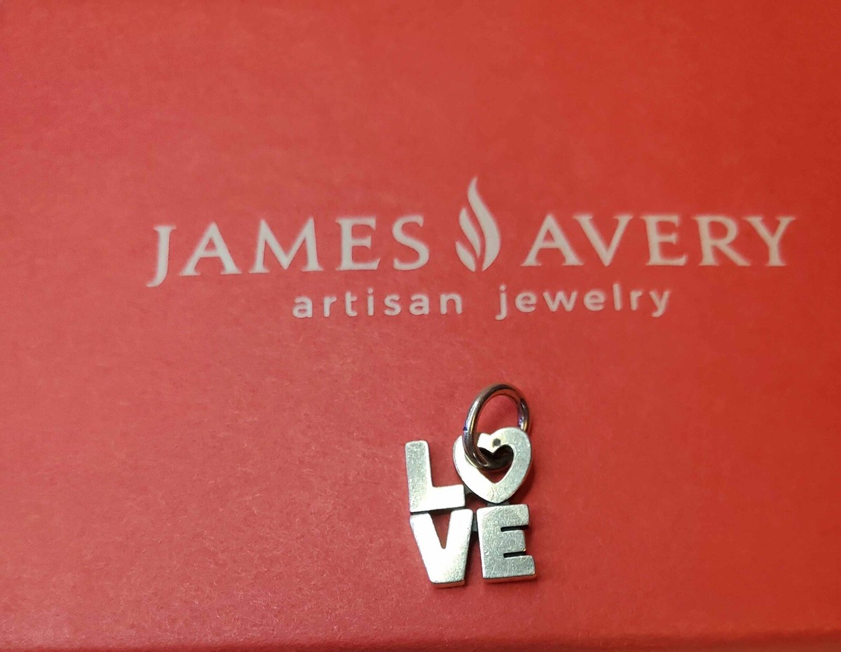 Retired James Avery Love Charm  View 4