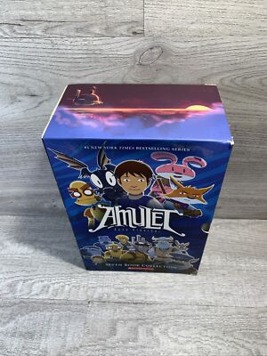Amulet Box Set: Books #1-7 by Kazu Kibuishi (2016, Trade Paperback