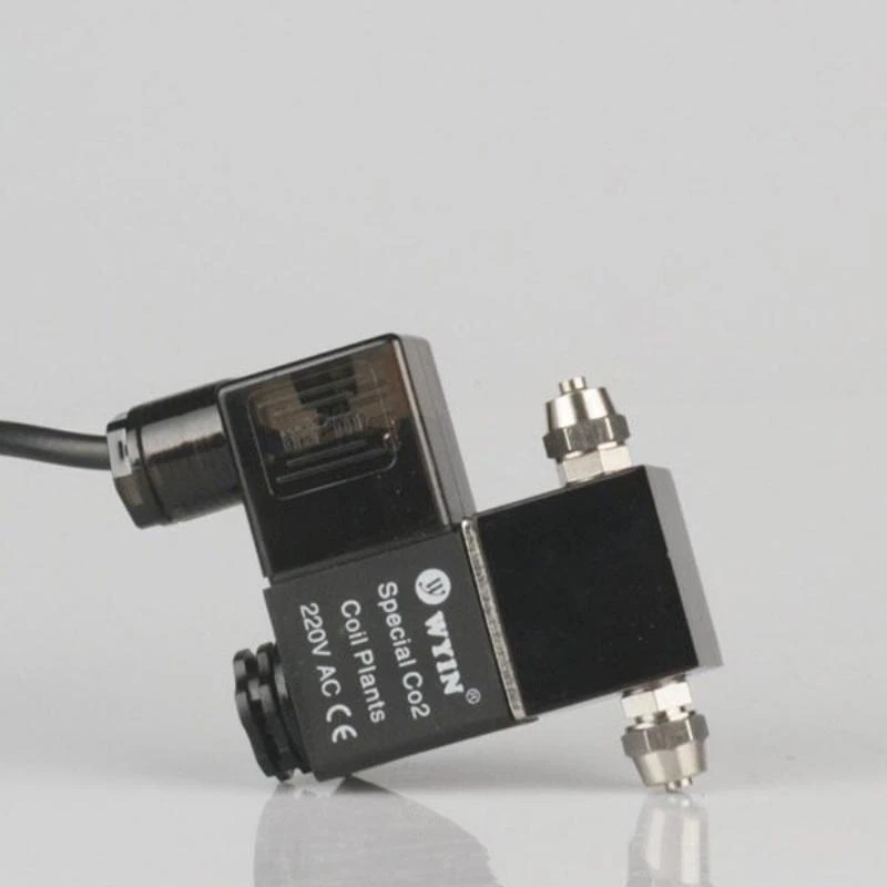 Electroválvula magnética de CO2 regulador baja temperatura acuario pecera válvula solenoide Foto 4 de 4