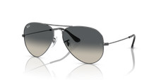 Occhiali sole RAY-BAN Aviator Large Metal RB3025 004/71 55 Gunmental Grey Gradie