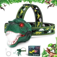 Kids Headlamp,Rechargeable T-Rex Dinosaur Headlamp for Kids and LED Head Lamp...