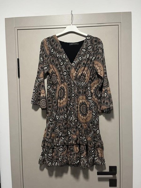 Women Nero Giardini Dress Brown Viscose 36