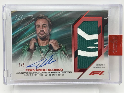 2023 Topps Dynasty Formula 1- Fernando Alonso- Auto Auto Patch Relic- Red #3/5