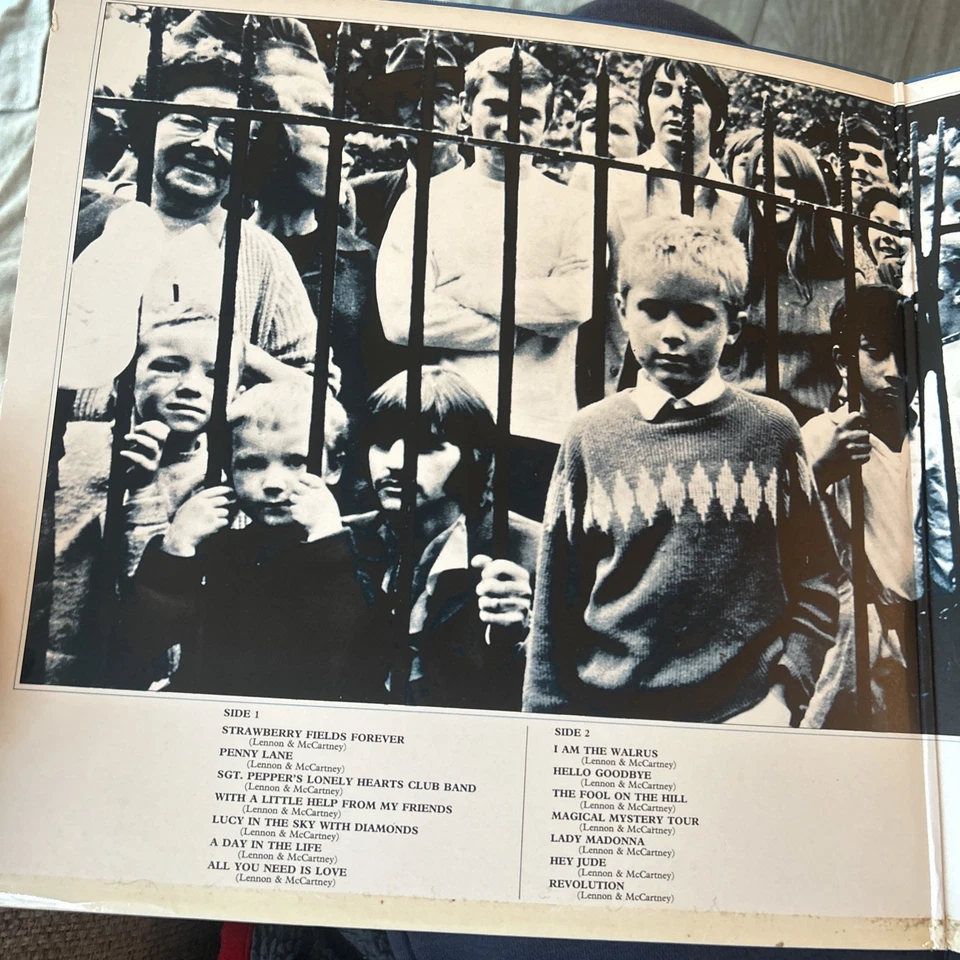 Beatles 1967 1970 Apple Double Blue Vinyl Lp Pcspb718  Hits Compilation vg+vg+ - Image 2 of 4