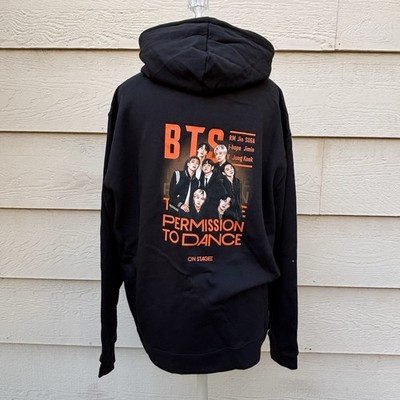 BTS Permission To Dance Official Tour Merchandise Black Hoodie