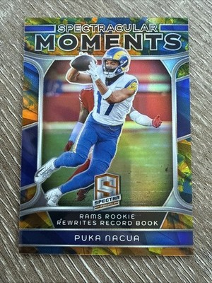 Puka Nacua /10 2024 Panini Spectra - Spectracular Moments #SM-PN Universal Prizm