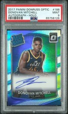 2017 Optic Donovan Mitchell Rated Rookies Signatures Holo PSA 9 Low Pop No 10s