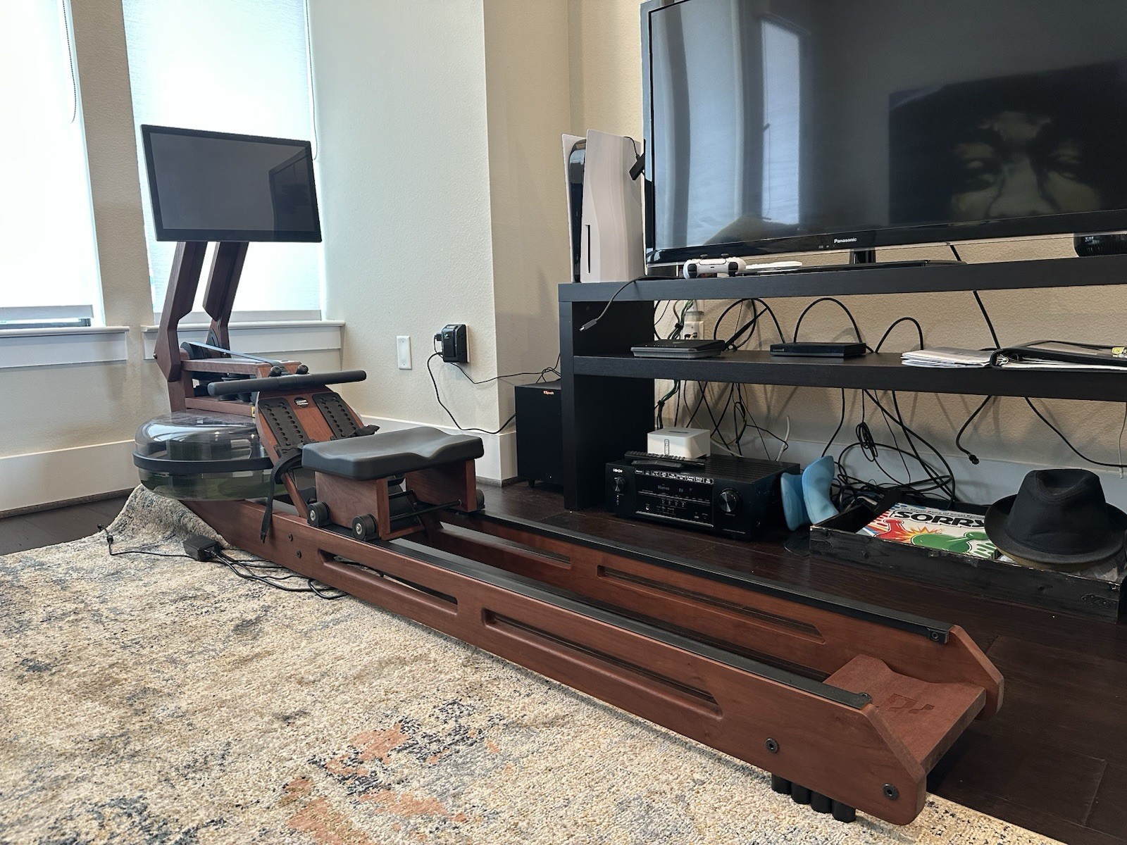 Ergatta Rower Water Resistance Machine. Uniquely elegant design handcrafted.