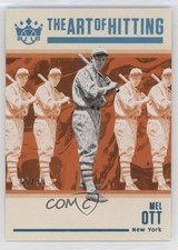 2021 Panini Diamond Kings The Art of Hitting Holo Blue 55/99 Mel Ott HOF 1cx3