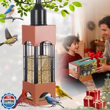 Squirrel Proof Bird Feeders for Outdoors with Weight-Activated, 5