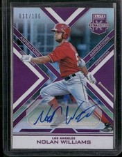 2016 Panini Elite Extra Edition #104 Nolan Williams Auto Purple #/100