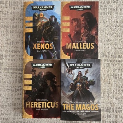Warhammer Eisenhorn Complete Novel Series Rare 4 Books Xenos Magos Abnett GW BL