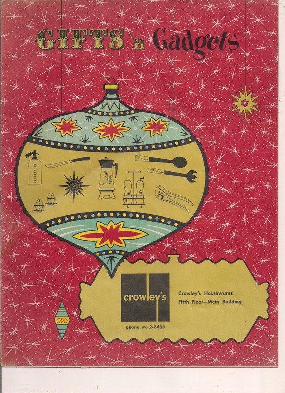 1959 Crowleys Department Store Detroit Christmas GIFTS 'N GADGETS Catalog