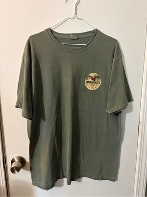NWOT Men s Blue 84 Large Upper Peninsula Michigan Olive Green Short Sleeve