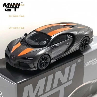 Minigt 1:64 Bugatti Chiron Supersport 300+ World Record Diecast Model Car Gift