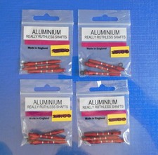 4 Sets/12pcs - Ruthless Aluminum Dart Shafts with O rings - Short (36mm)