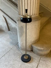 MCM Vintage Retro Standing Ash Tray in Black and Gold for Modern Home Decor