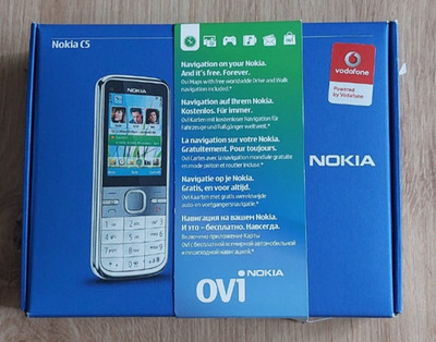 NOKIA  C5 - 00  Vodafone  Warm Grey  Handy  für Bastler oder als Ersatzteil