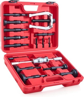 Blind Hole Collet Bearing Race and Seal Puller Extractor Kit, Slide Hammer