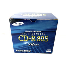 NEW Samsung 10 Pack Digital High-Density CD-R80S Jewel Case 80 Min/700MB