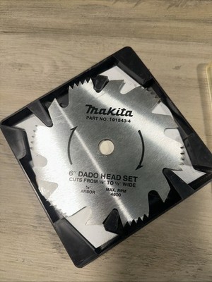 MAKITA 6'' Dado Saw Blade Set 1/8''-1/2'' Wide - Part No. 191543-4 