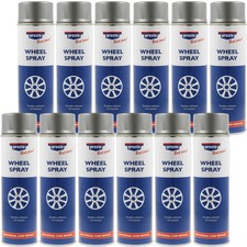 Presto Felgensilber Felgenlack 12x 500ml Felgenspray silber Spraydose 