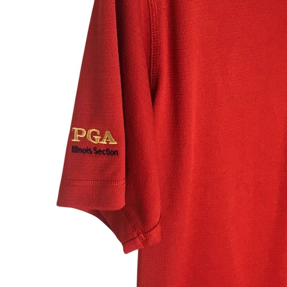 2012Ryder Cup Medinah Shirt Mens Medium Red Golf PGA Polo Adidas Outdoor Foto 3 de 4