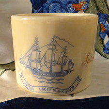 Vintage 1948 Old Spice Shaving Mug - Model 01 Smooth Bottom, Ship Friendship