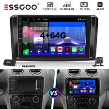 9'' DAB+ F&uuml;r Mercedes ML/GL Klasse W164 X164 Android 15 Autoradio GPS Navi 4+64G