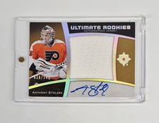  RPA #/ED RC PATCH AUTO Anthony Stolarz RookieS 2015-16 Upper Deck Ultimate NHL