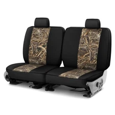 Saddleman 328443-11 Realtree Camo 3rd Row Max5 w Black Custom Seat Covers