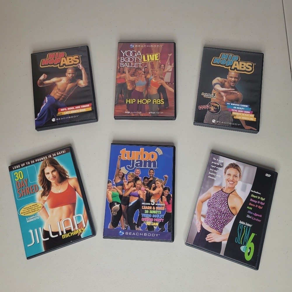 6 Beachbody Workout DVD's