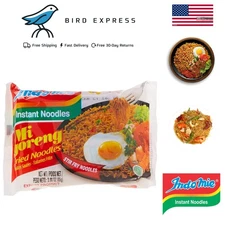 Mi Goreng Instant Stir Fry Noodles, Halal Certified  Flavor (30 Pack)