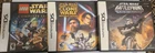 Nintendo DS Star Wars Game Lot X3 Republic Heroes Lego Complete Saga Battlefront