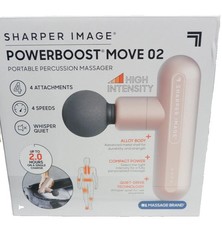 Sharper Image Powerboost Move 02 Handheld Massager -Pink- New Sealed Box
