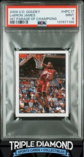 2008 Upper Deck Goudey LeBron James Hit Parade Of Champions PSA 9 BNB63