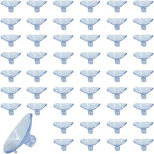 50 Pack Small Suction Cups 35Mm, Suction Cups with Holes for Glass Table Tops...