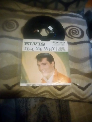 Elvis Presley 45rpm Blue River/Tell Me Why First Pressing M- Sleeve Ex