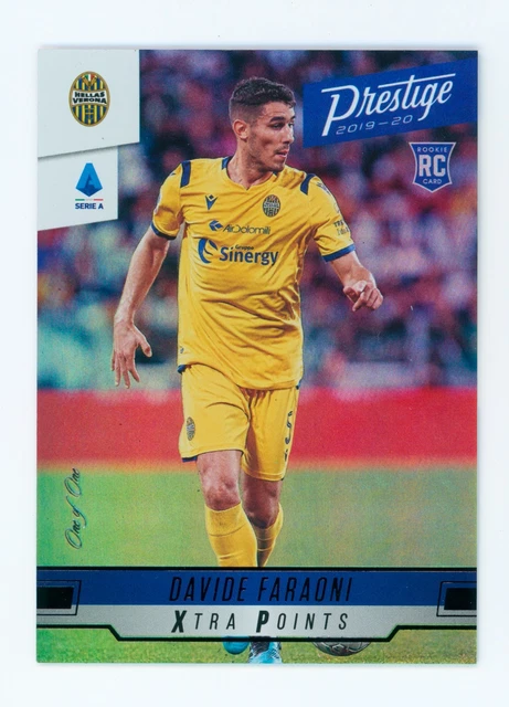 2019-20 Davide Faraoni Panini Chronicles Platinum Hellas Verona Rookie Card 1/1