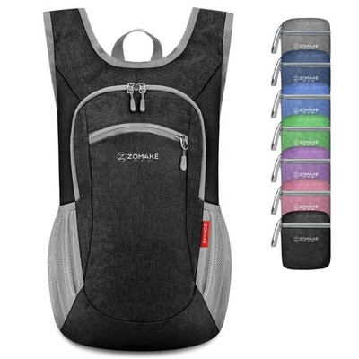 Ultra Lightweight Packable Backpack 10L Foldable Water Resistant Black