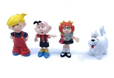 Dennis The Menace Set of 4 Figures 1987 HKE Dennis Ruff Margaret Joey 2-1/2”